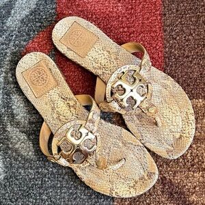 Tory Burch Miller Doria Snake Print Sandal